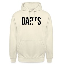 Dart Darts Schriftzug Silhouette Wurf Fanartikel Unisex Hoodie