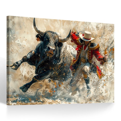 Leinwand bilder stier - leinwand,