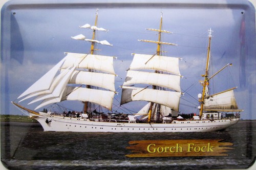 Blechschild gorch fock retro - gorch,