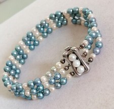 Reihig akoya perlen armband - 3-reihig,