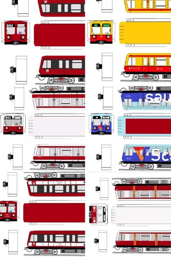 Bastelbögen berliner bahn - berliner, s-bahn