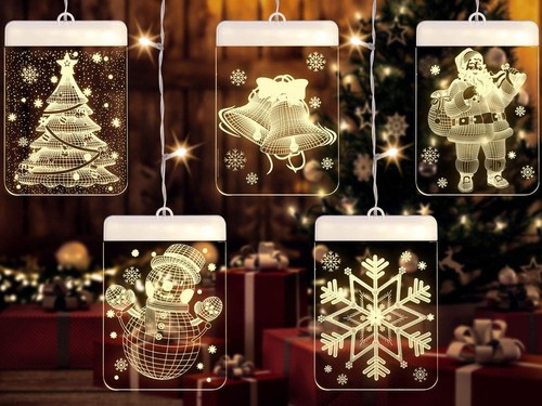 Glasmalerei led fensterdeko - 3d,