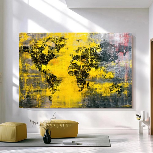 Weltkarte leinwandbild xxl - weltkarte,