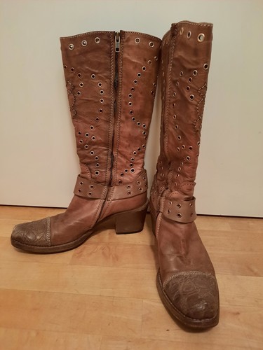 Vero cuoio damen stiefel - cuoio,