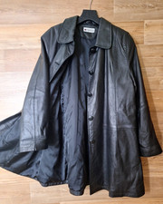 in sein mit Lederjacke von Fabiani - schwarz - Gr. 40 - Lagenlook - Mantel