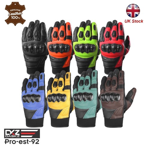 Leder motorradhandschuhe - leder,