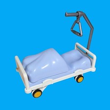 Playmobil - Krankenhaus Bett - mit Bettgalgen - weiß / hellblau - aus 6660 70190