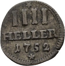 Hessen Kassel 4 Heller 1752