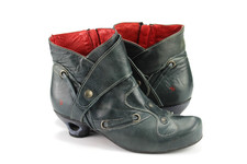 Tiggers Gr.39 Damen Stiefel Stiefeletten Boots Leder Grün  TOP  K 125