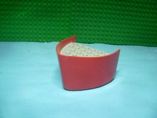 Lego Schiffsrumpf ,Rumpfteil, Bug, rot mit grauen Deck  Bitte Text lesen!