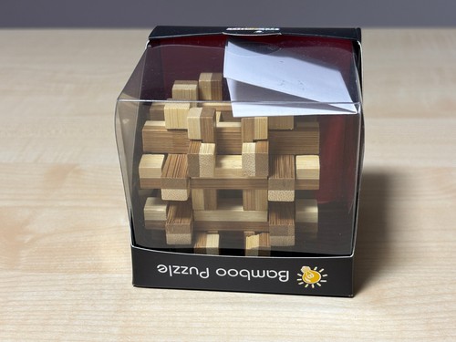 Holz puzzle knobelspiel neu - knobelspiel,