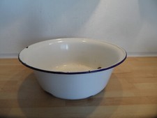 Alte Waschschüssel Schüssel Schale Rund Emailewanne Emaille Ø 30 cm Deko Vintage