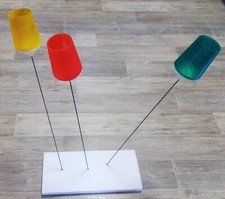 3x Party Garten Beleuchtung Lampen Made in Denmark Art Tütenlampe Space Age