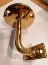 2 Handlaufhalterungen Wandmontage Handlaufhalter Treppenhalterungen Gold Messing