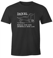 Herren T-Shirt Dackel lustiges
