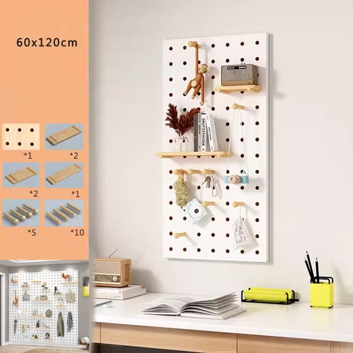 Pegboard wandregal massivholz - pegboard,