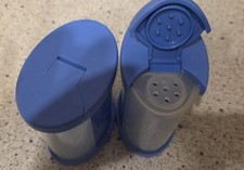 2 x 275 ml Tupperware Orient Express Gewürzbehälter, Gewürzstreuer, bleu/transp.