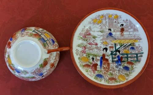 Japanische teetasse mit teller - japanische,