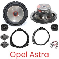 Audio System CARBON 165 Lautsprecher Boxen Set kompatibel für Opel Astra G 