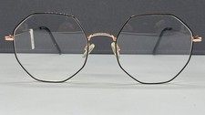 Nika Brille Herren Damen rund eckig oktagon schwarz gold rose 925B