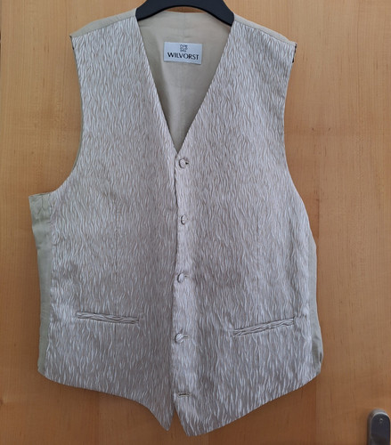 Wilvorst herrenweste beige - herrenweste,