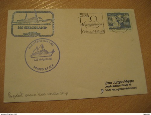 Helgoland paquebot posted - helgoland,