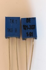 2 Stück Bundle Messwiderstand Ultrapräzisions Widerstand 1000 Ohm 0,1% TK1