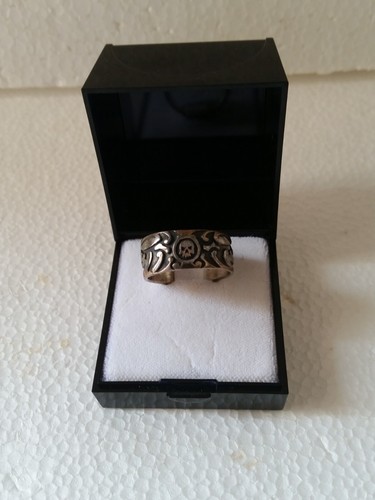 Silber skull ring - silber,