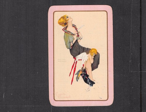 Einzelne vintage spielkarte - vintage, "