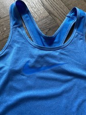 Nike Pro Tank Top Sport Shirt blau Gr. XS wie neu