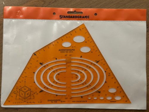 Schablone axonograph isometric - axonograph,