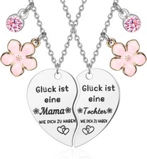 2 Stück Mutter Tochter Herz