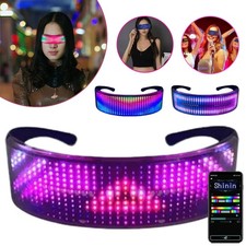 Einzigartige LED-Gläser,Flashing Emotions Sonnenbrille,Beleuchtete Rave-Brille