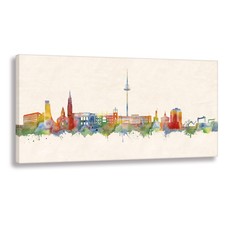 Kunstdruck auf leinwand - auf,