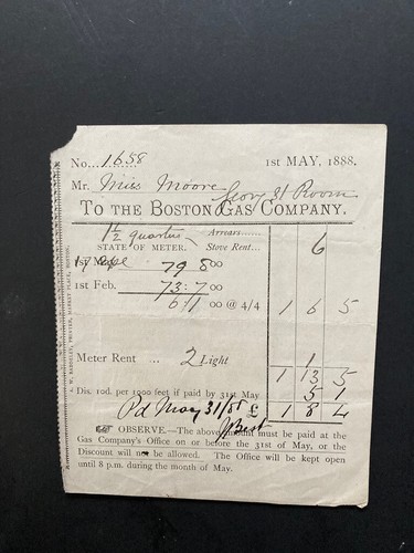 1888 the boston gas - the, uk