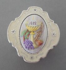 Schatulle Kelch Dose 4x4,5 cm Erstkommunion für Rosenkranz Verarbeitung N3