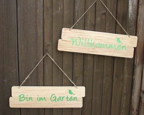 Holzschilder - , (set