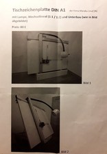 Zeichenplatte mit Lampe