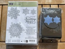 Stampin Up Stempelset FLOCKENZAUBER mit neuer Handstanze SCHNEEFLOCKEN