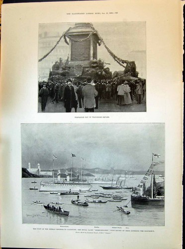Altes 1898 trafalgar day - trafalgar,