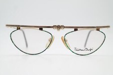 Vintage Brille Tristano Onofri TO 20 Gold Mehrfarbig Oval Brillengestell