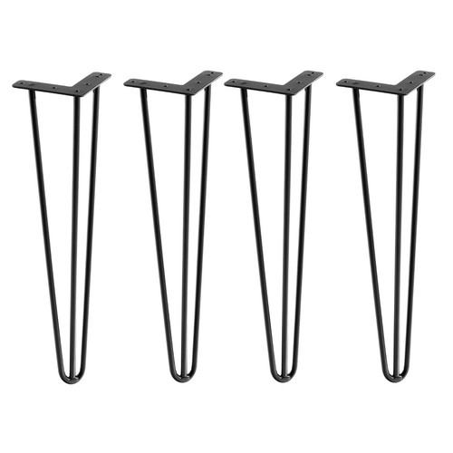 Tischbeine schwarz 4er set - tischbeine,