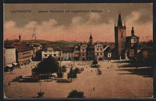Ansichtskarte leitmeritz - ansichtskarte,