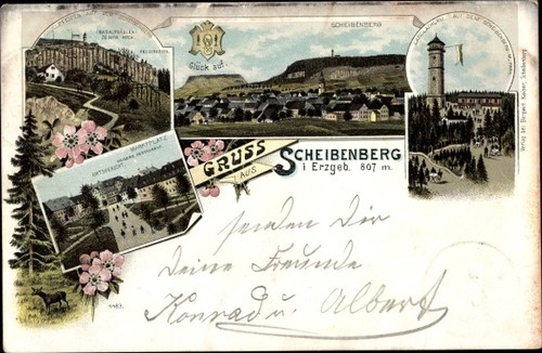 Litho scheibenberg erzgebirge - scheibenberg,