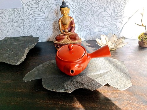 Kyusu rot teekanne japan mit - kyusu,