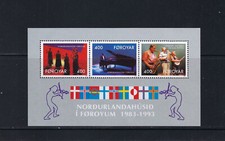 Färöer/Faroe Islands 1993: Haus des Nordens, Tórshavn **/MNH; Mi.-Nr. Block 6