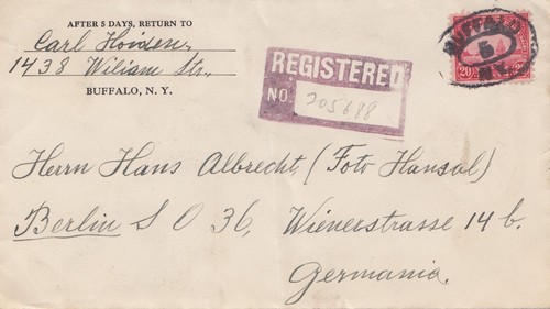 Usa 1927 registered buffalo - 1927:,