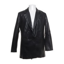 Zara, Blazer, Größe: S, Schwarz, Polyester, Einfarbig, Lederimitat, Herren #j5R