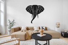 Xxl metall wandbild elefant - metall,