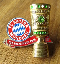 FC Bayern München Pokal 3D Pin: DFB Pokalsieger 2005 - selten !